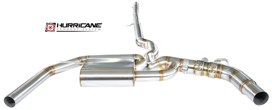 Hurricane 3,5" Klappenabgasanlage für Mercedes CLA45 AMG Coupe
