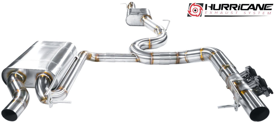 Hurricane 3,5" Klappenabgasanlage für VW Golf 7 R Variant 300PS VFL V1