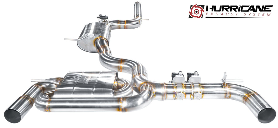 Hurricane 3,5" Klappenabgasanlage für VW Golf GTI 7.5 TCR OPF V3