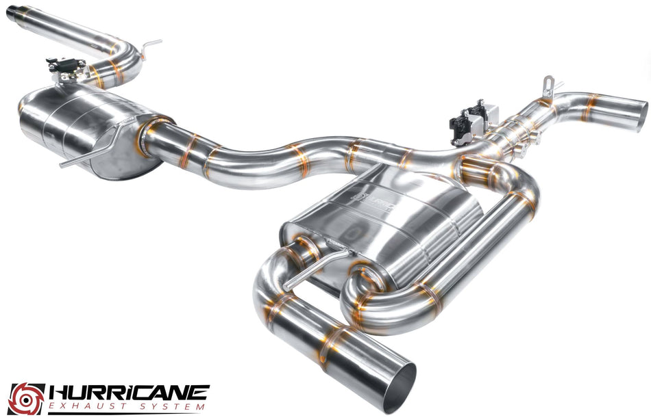 Hurricane 3,5" Klappenabgasanlage für Seat Leon Cupra R 310 PS Limited Edition 5F V3