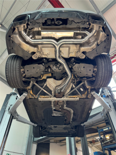 MH Pipes 3,5 Zoll Klappenabgasanlage BMW M240i G42 OPF