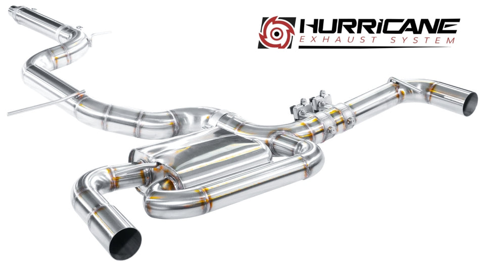 Hurricane 3,5" Klappenabgasanlage für VW Golf 8 GTI 245PS FWD