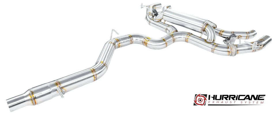 Hurricane 3,5" Klappenabgasanlage für Volkswagen Golf 8 R FL 333PS