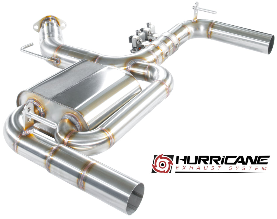 Hurricane 3,5" Klappenabgasanlage für Hyundai i30 N OPF Hatchback, Performance OPF, Project C OPF 250-275PS V1