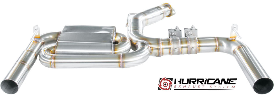 Hurricane 3,5" Klappenabgasanlage für Hyundai i30 N OPF Hatchback, Performance OPF, Project C OPF 250-275PS V1