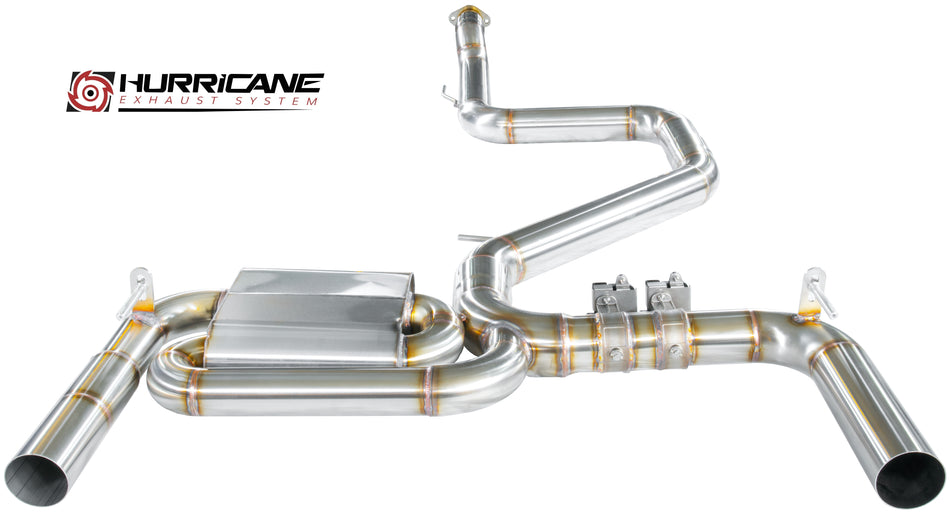 Hurricane 3,5" Klappenabgasanlage für Hyundai i30 N OPF Hatchback, Performance OPF, Project C OPF 250-275PS V2