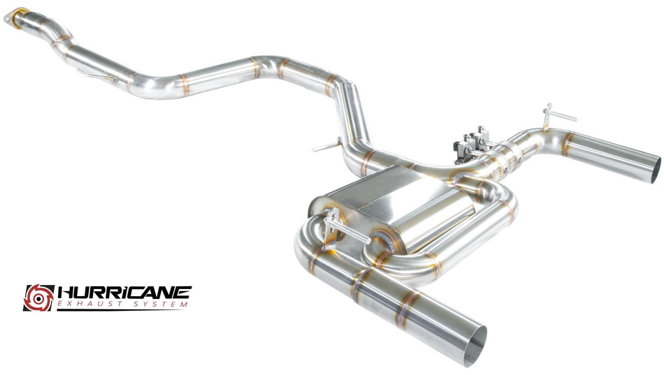 Hurricane 3,5" Klappenabgasanlage für Hyundai i30 N OPF Hatchback, Performance OPF, Project C OPF 250-275PS V2