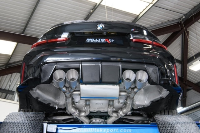 Milltek Sport ECE Abgasanlage ab OPF für BMW 3 Serie G80 / G81 M3 & M3 Competition S58 3.0 Turbo (Mit OPF)