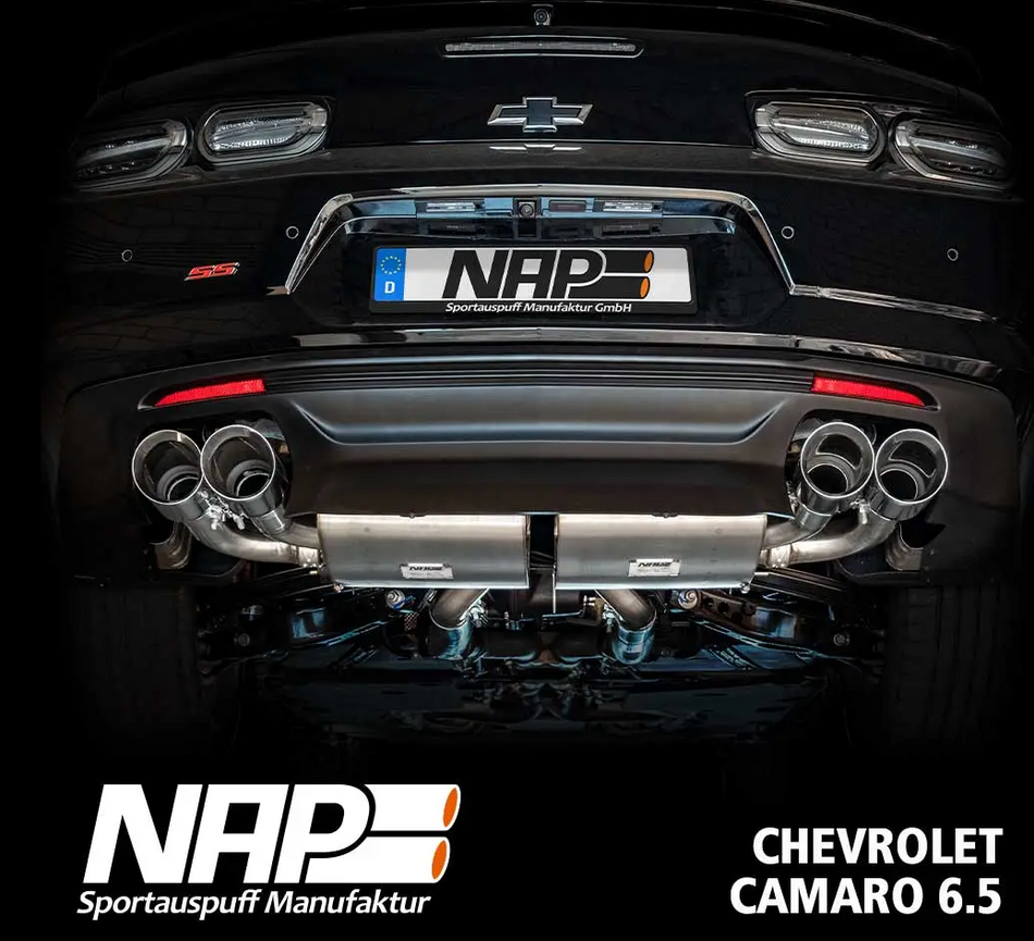 NAP Klappenabgasanlage Camaro Gen. 6 3,5-Zoll