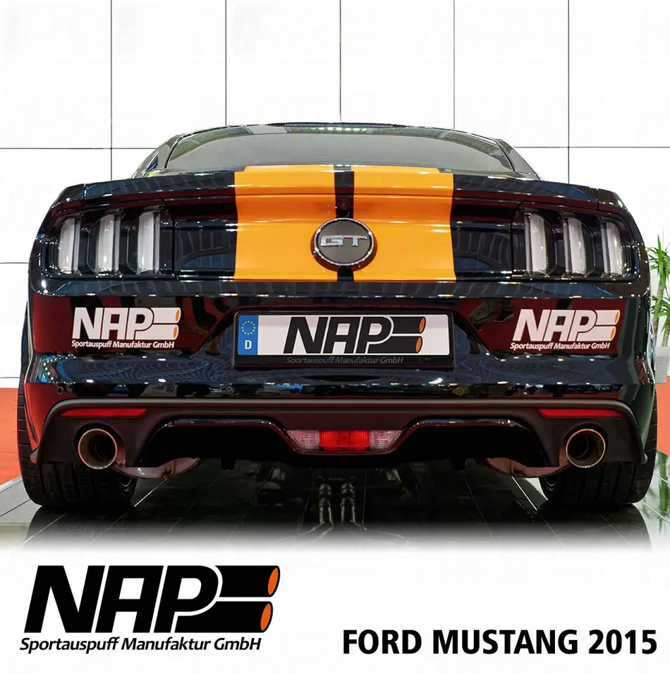 NAP Klappenauspuff für Ford Mustang GT 2015 5.0 V8 VFL