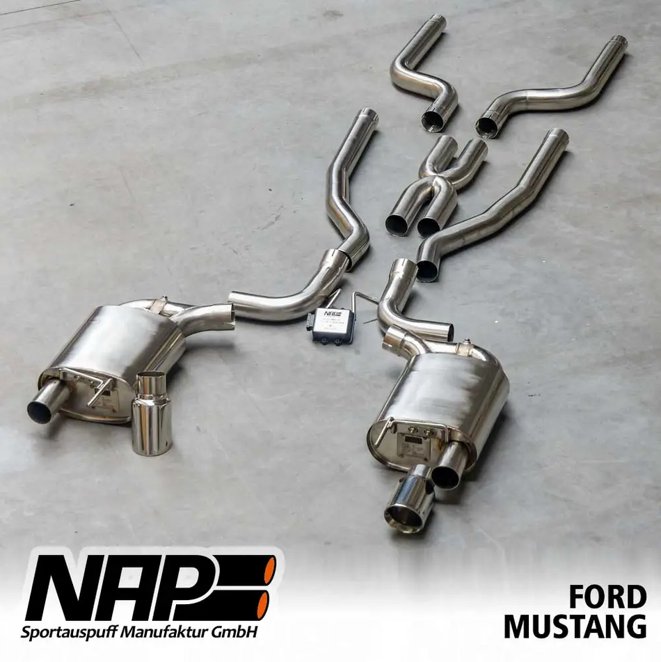 NAP Klappenauspuff für Ford Mustang GT 2015 5.0 V8 VFL