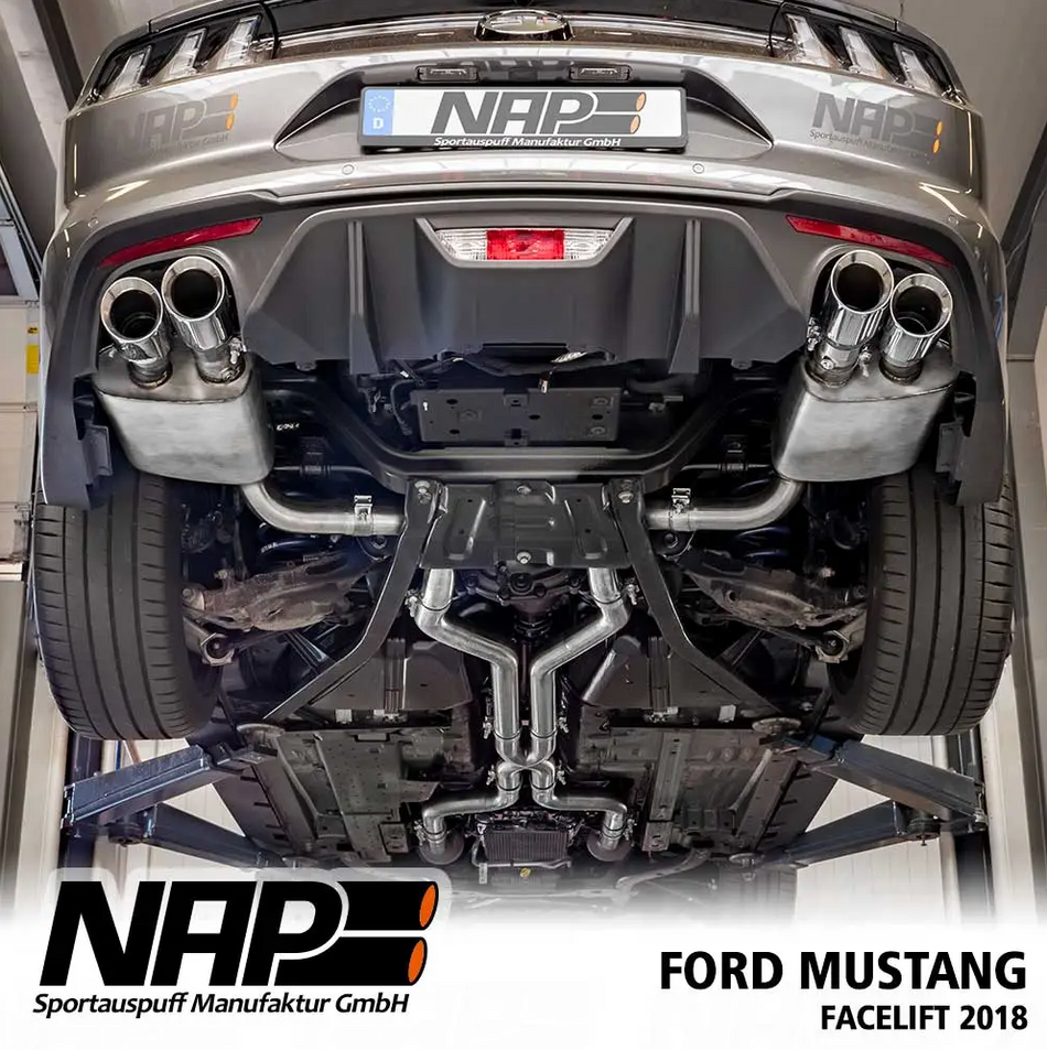 NAP Klappenauspuff für Ford Mustang 2015 GT 5.0l V8 Facelift