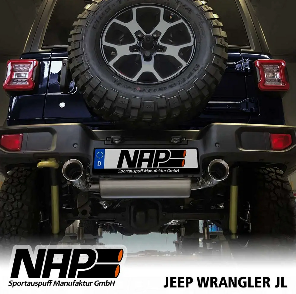 NAP Klappenauspuffanlage für Jeep Wrangler JK (Duplex)