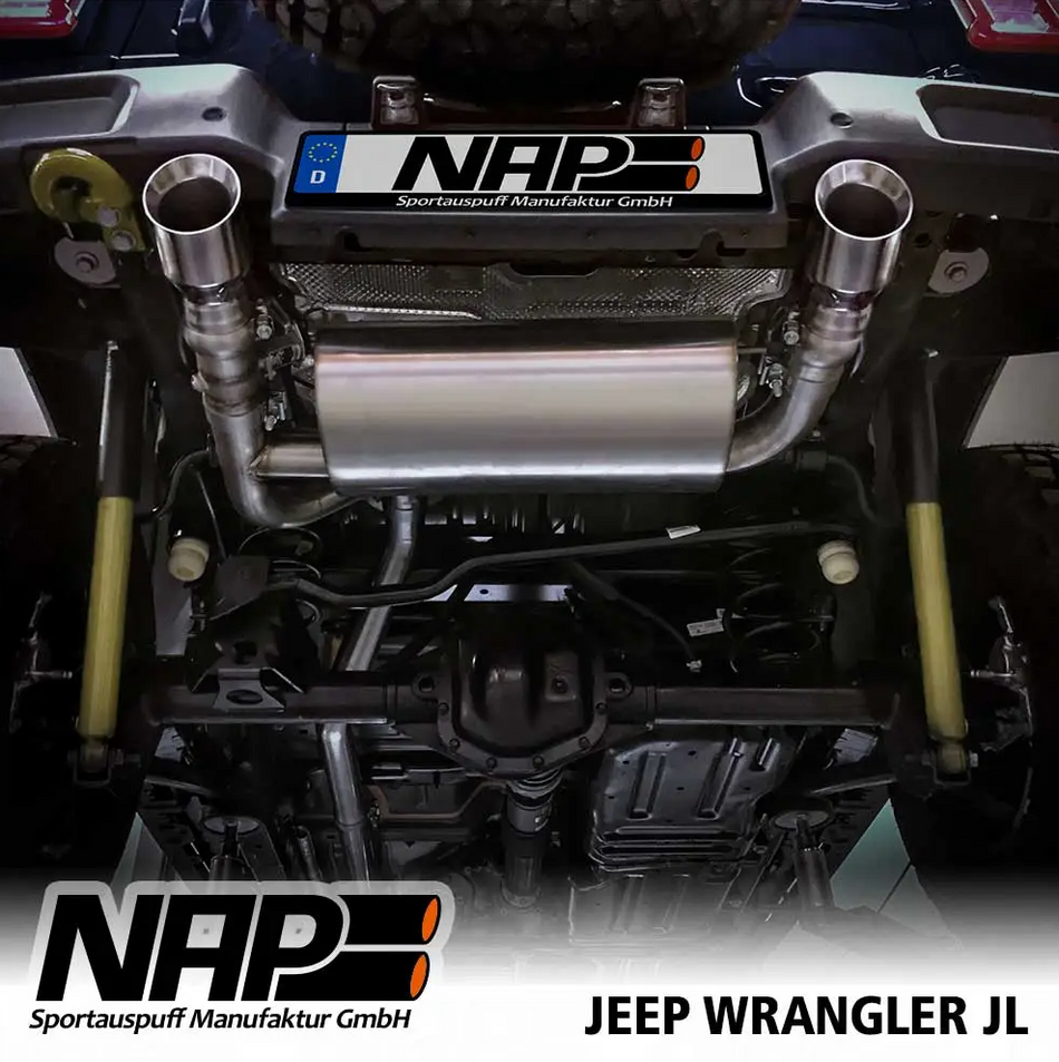 NAP Klappenauspuffanlage für Jeep Wrangler JK (Duplex)