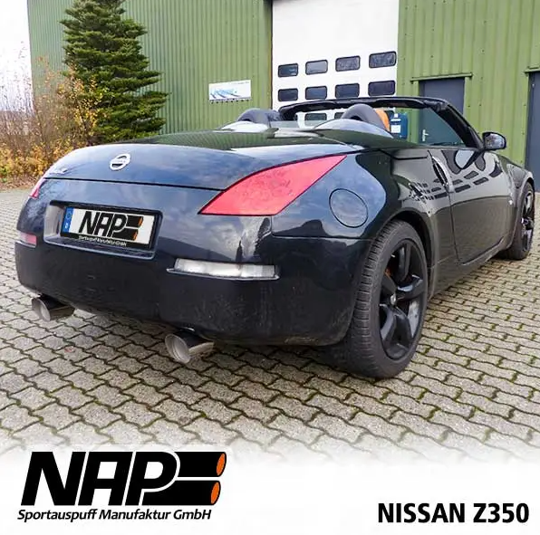NAP Klappenauspuffanlage für Nissan 350Z auch Roadster