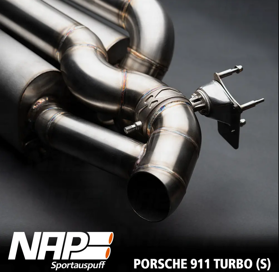 NAP Klappenauspuffanlage für Porsche 911 Turbo & Turbo S