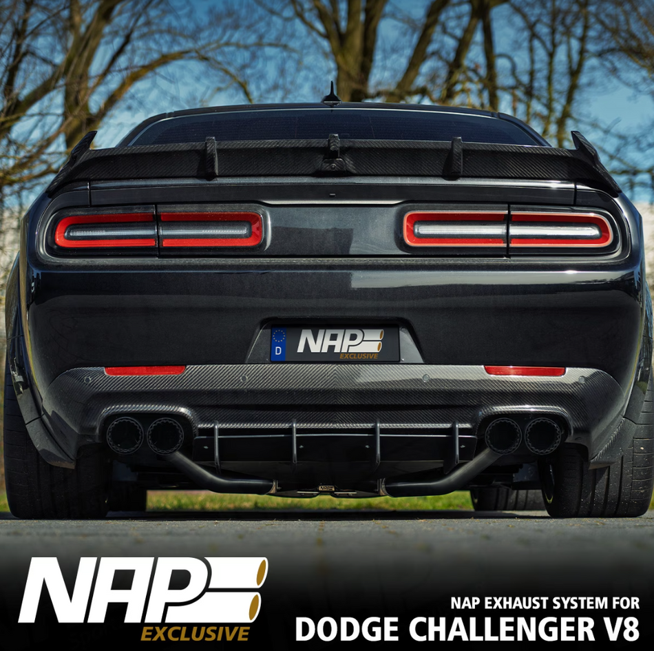 NAP Klappenabgasanlage 3 Zoll für Dodge Challenger V8 ab 2015