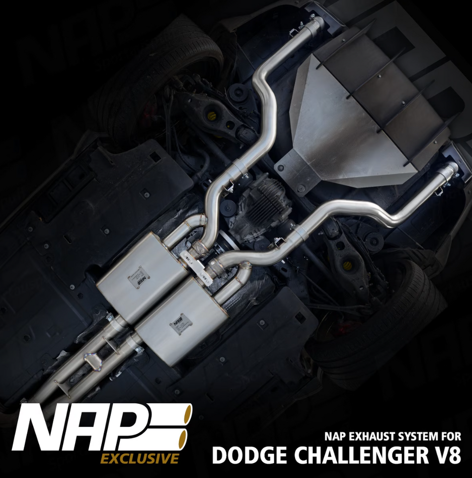 NAP Klappenabgasanlage 3 Zoll für Dodge Challenger V8 ab 2015