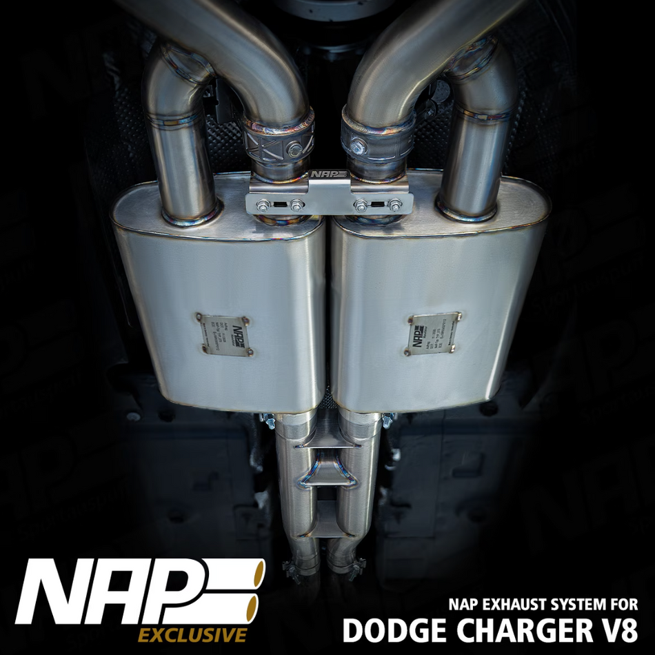 NAP Klappenabgasanlage 3-Zoll passend für Dodge Charger V8 Facelift (2015+)