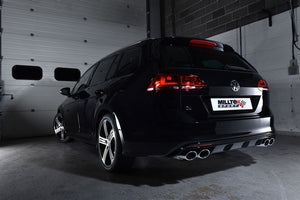 Milltek Sport ECE Abgasanlage ab Kat für Volkswagen Golf 7 R Estate / Variant 2.0 TSI 300PS (Variante: Für original Endrohrblende )