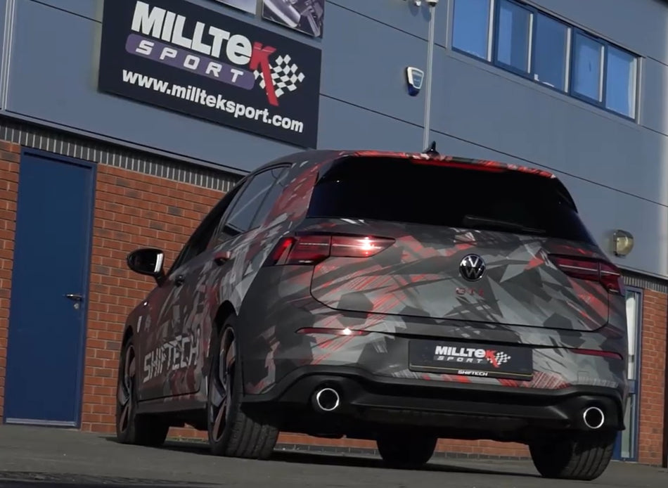 Milltek Sport ECE Abgasanlage ab OPF für Volkswagen Golf 8 GTI Clubsport 300 PS