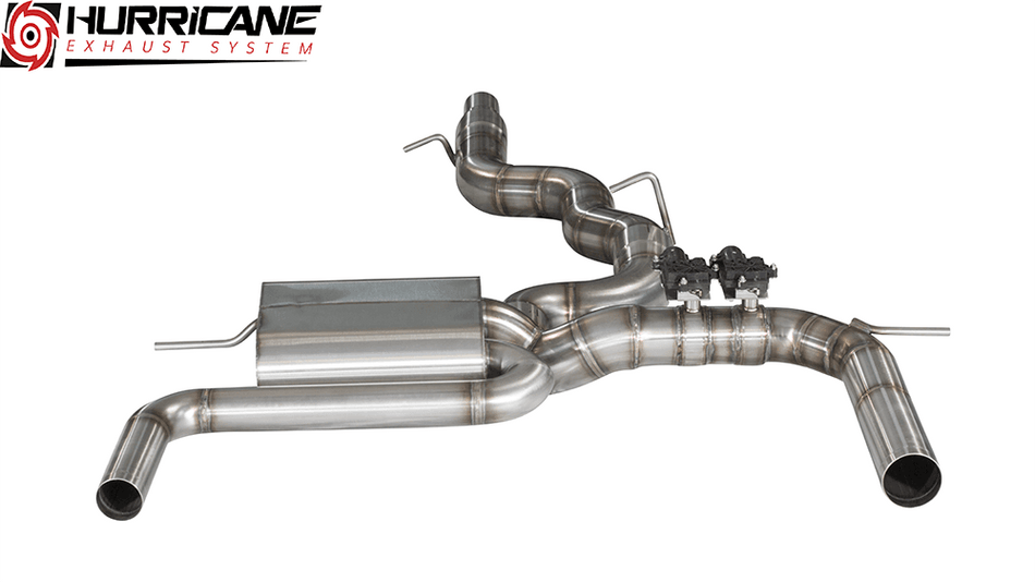 Hurricane 3,5" Klappenabgasanlage für VW Golf 7.5 R OPF V2