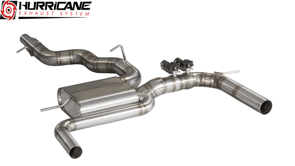 Hurricane 3,5" Klappenabgasanlage für VW Golf 7.5 R OPF V2